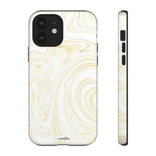 Load image into Gallery viewer, White & Gold Swirl