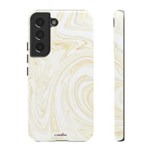 Load image into Gallery viewer, White & Gold Swirl