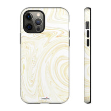 Load image into Gallery viewer, White & Gold Swirl