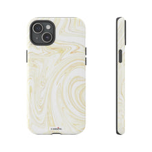 Load image into Gallery viewer, White & Gold Swirl