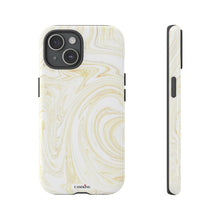Load image into Gallery viewer, White & Gold Swirl