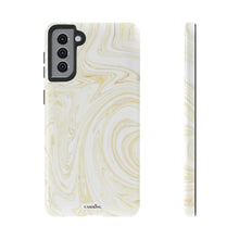 Load image into Gallery viewer, White & Gold Swirl
