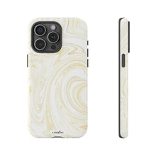 Load image into Gallery viewer, White & Gold Swirl