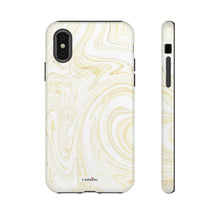 Load image into Gallery viewer, White & Gold Swirl