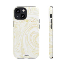 Load image into Gallery viewer, White & Gold Swirl