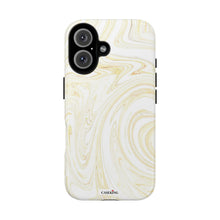 Load image into Gallery viewer, White & Gold Swirl
