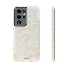 Load image into Gallery viewer, White & Gold Swirl