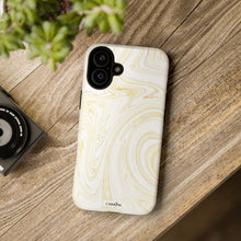 Load image into Gallery viewer, White & Gold Swirl