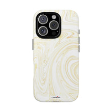 Load image into Gallery viewer, White & Gold Swirl