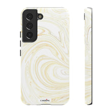 Load image into Gallery viewer, White & Gold Swirl