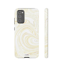 Load image into Gallery viewer, White & Gold Swirl