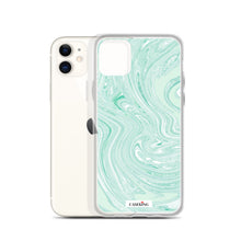 Load image into Gallery viewer, Mint Marble Clear iPhone Case