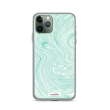 Load image into Gallery viewer, Mint Marble Clear iPhone Case
