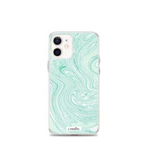 Load image into Gallery viewer, Mint Marble Clear iPhone Case