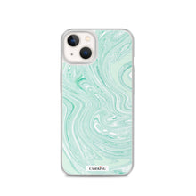 Load image into Gallery viewer, Mint Marble Clear iPhone Case