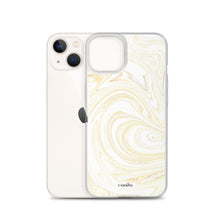 Load image into Gallery viewer, White & Gold Swirl