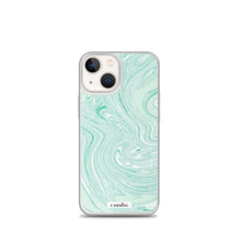 Load image into Gallery viewer, Mint Marble Clear iPhone Case