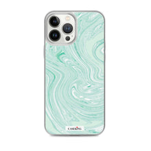 Load image into Gallery viewer, Mint Marble Clear iPhone Case