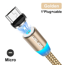 Load image into Gallery viewer, USB Cable Charger With Removable Magnetic Tips For iPhone, Type C, Micro USB