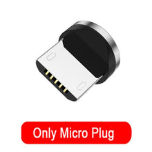 Load image into Gallery viewer, USB Cable Charger With Removable Magnetic Tips For iPhone, Type C, Micro USB