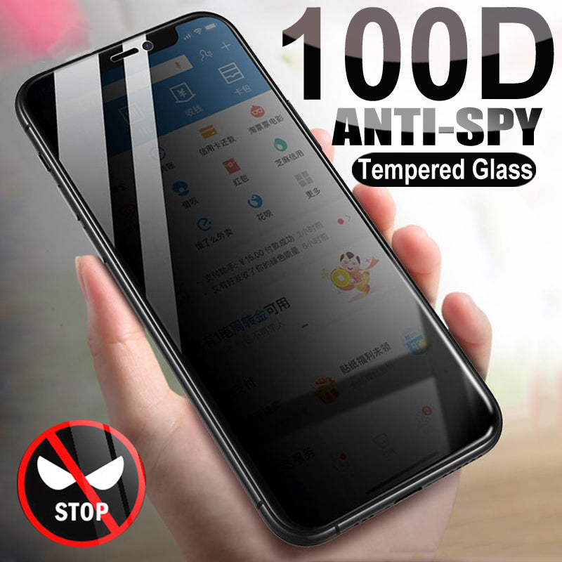 Anti Spy Tempered Glass Screen Protector iPhone