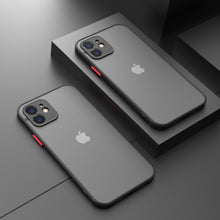 Load image into Gallery viewer, Luxury Silicone Shockproof Matte Phone Case For iPhone 13 12 11 Pro Max Mini X XS XR 7 8 Plus SE 2 2020 Transparent Thin Cover

