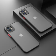 Load image into Gallery viewer, Luxury Silicone Shockproof Matte Phone Case For iPhone 13 12 11 Pro Max Mini X XS XR 7 8 Plus SE 2 2020 Transparent Thin Cover