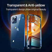 Load image into Gallery viewer, Joyroom Clear Case For iPhone 12 13 Pro Max Back PC+TPU Shockproof Full Lens Protection Cover For iPhone 11 Pro Transparent Case