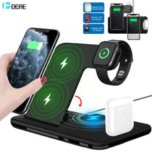 Load image into Gallery viewer, Wireless 4 in 1 Foldable Charging Dock Station Fast Charging