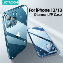Load image into Gallery viewer, Joyroom Clear Case For iPhone 12 13 Pro Max Back PC+TPU Shockproof Full Lens Protection Cover For iPhone 11 Pro Transparent Case