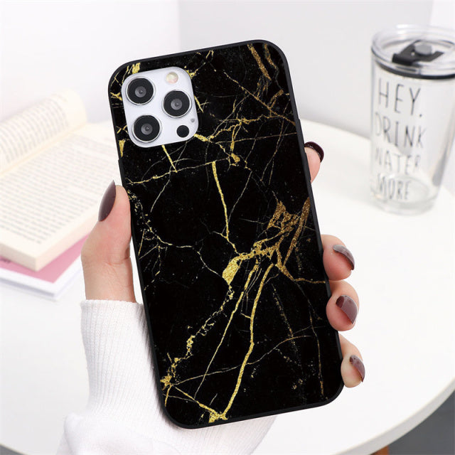 NEW Marble Style Luxury Silicon Case For iPhone