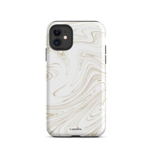 Load image into Gallery viewer, White & Gold Marble iPhone Case