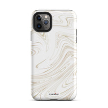 Load image into Gallery viewer, White & Gold Marble iPhone Case