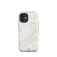 Load image into Gallery viewer, White & Gold Marble iPhone Case