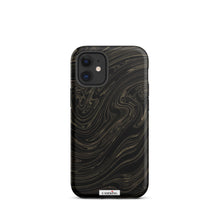 Load image into Gallery viewer, Black & Gold Marble  iPhone Case