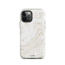 Load image into Gallery viewer, White & Gold Marble iPhone Case