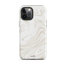 Load image into Gallery viewer, White & Gold Marble iPhone Case