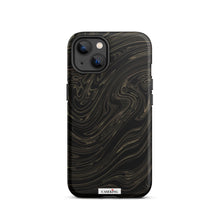 Load image into Gallery viewer, Black & Gold Marble  iPhone Case