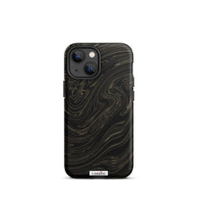 Load image into Gallery viewer, Black & Gold Marble  iPhone Case