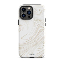 Load image into Gallery viewer, White &amp; Gold Marble iPhone Case
