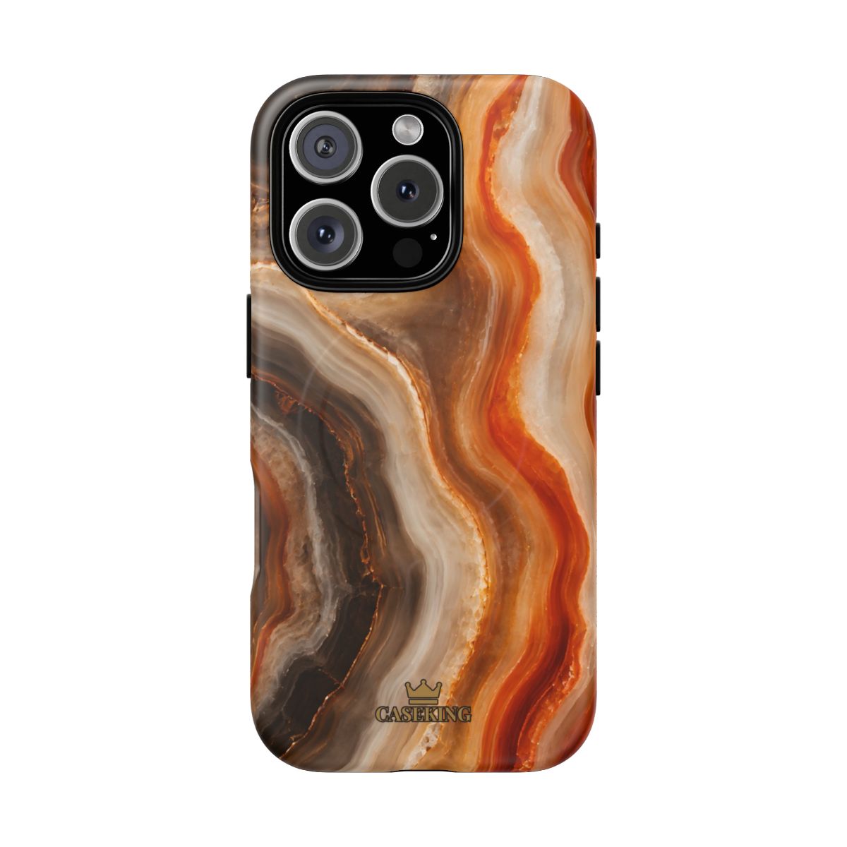 Agate MagSafe-compatible tough case on iPhone 16 Pro, matte finish