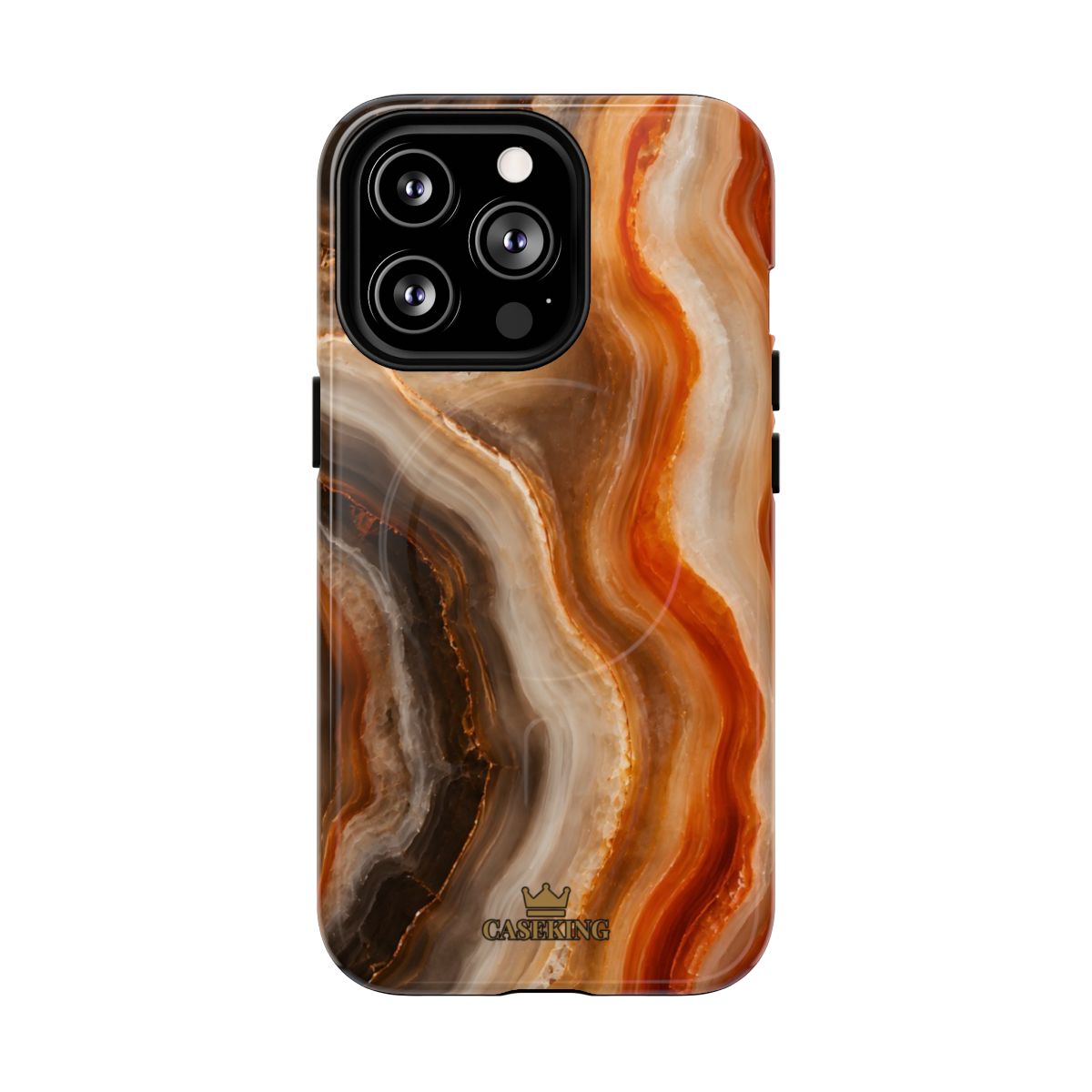 Agate MagSafe-compatible tough case on iPhone 13 Pro, glossy finish