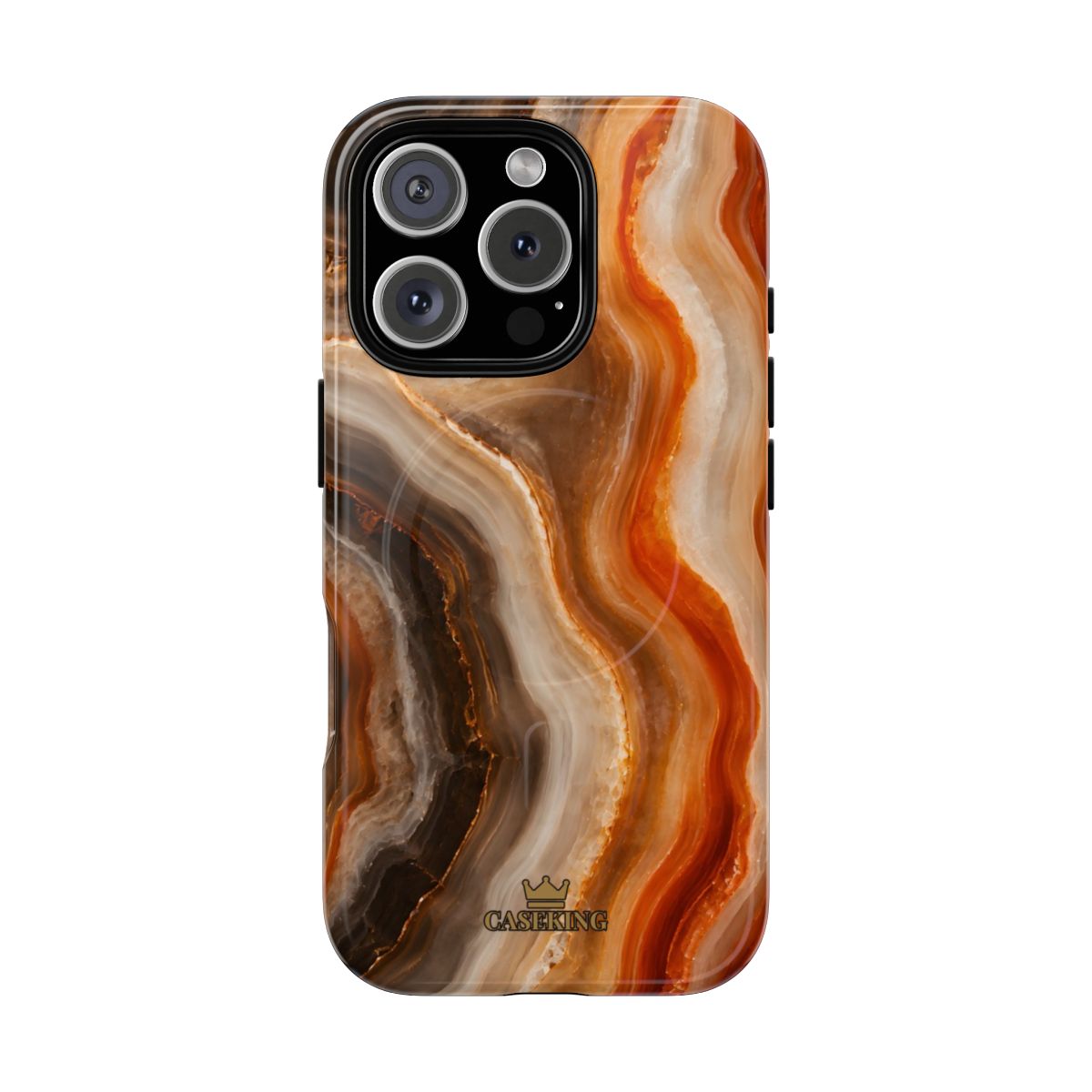 Agate MagSafe-compatible tough case on iPhone 16 Pro, glossy finish