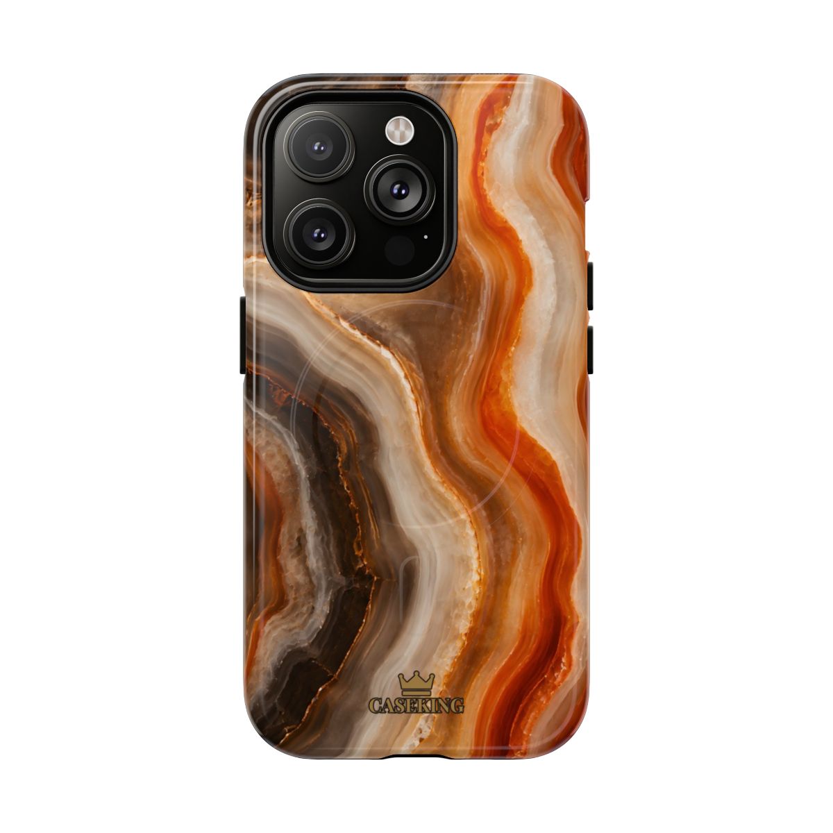Agate MagSafe-compatible tough case on iPhone 14 Pro, glossy finish