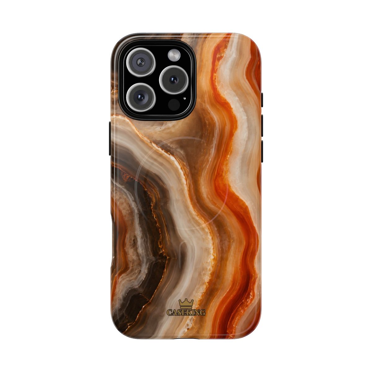 Agate MagSafe-compatible tough case on iPhone 16 Pro Max, glossy finish