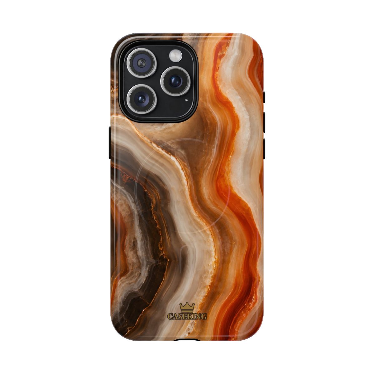 Agate MagSafe-compatible tough case on iPhone 15 Pro Max, glossy finish