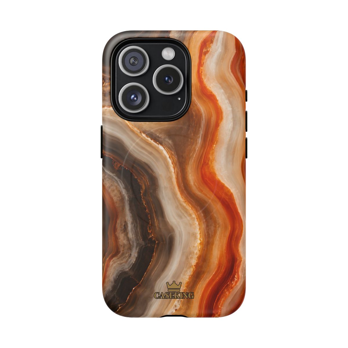 Agate MagSafe-compatible tough case on iPhone 15 Pro, matte finish