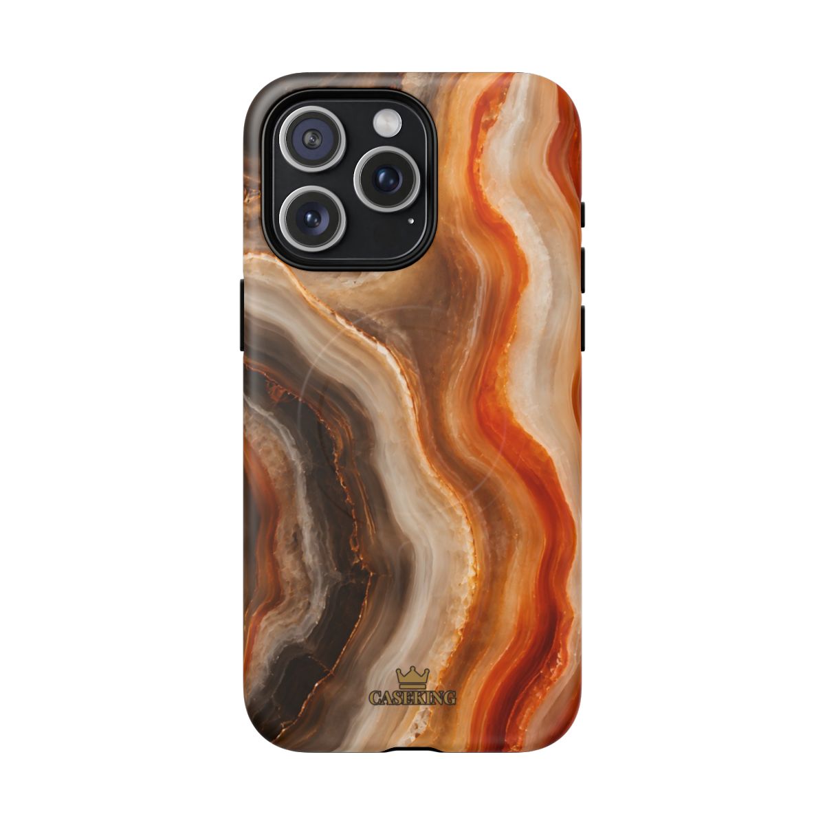 Agate MagSafe-compatible tough case on iPhone 15 Pro Max, matte finish