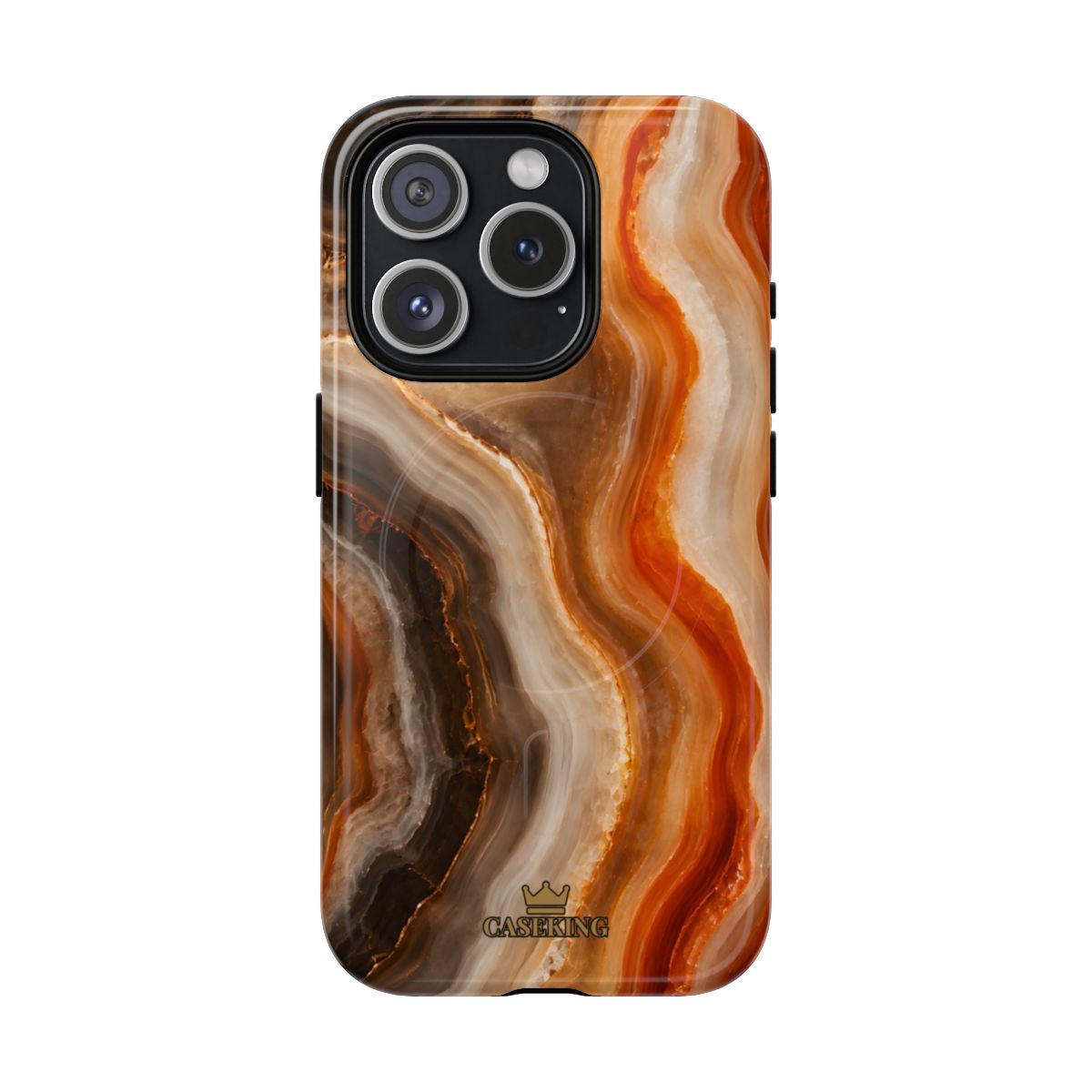 Agate MagSafe-compatible tough case on iPhone 15 Pro, glossy finish