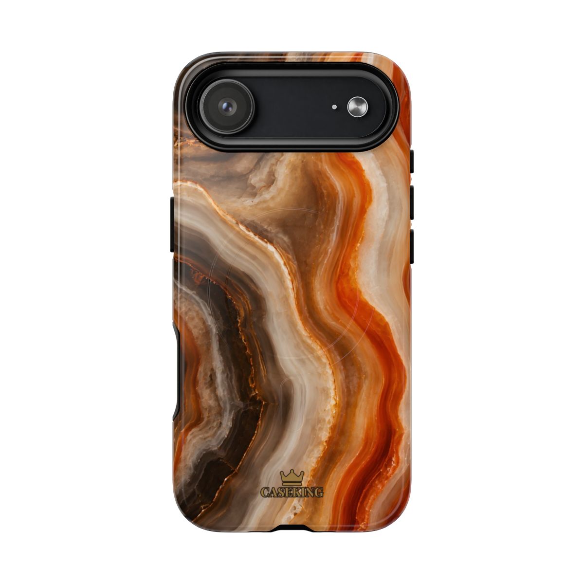 Agate MagSafe-compatible tough case on iPhone 17 Air, glossy finish